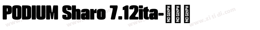 PODIUM Sharo 7.12ita字体转换